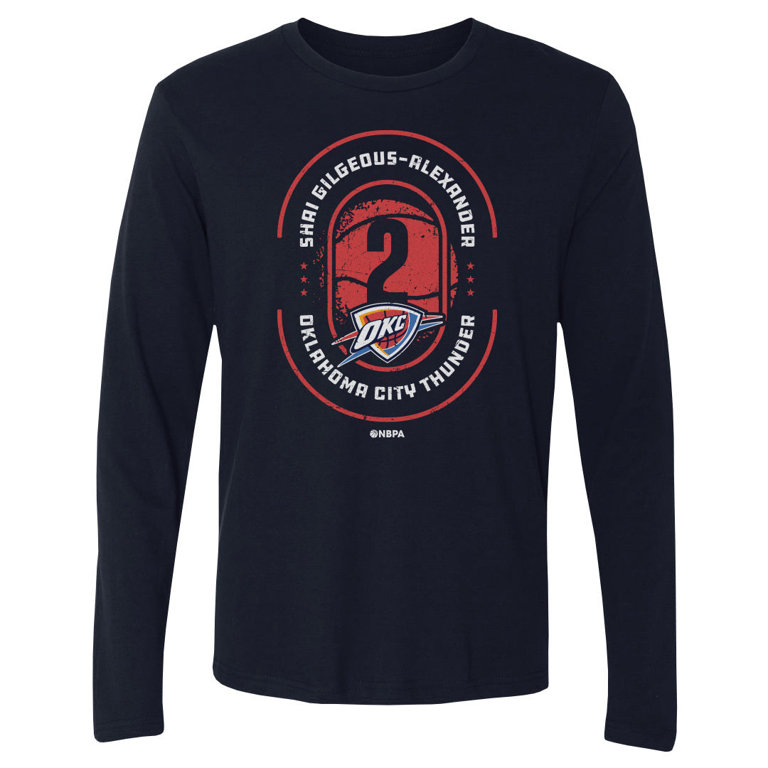 Shai Gilgeous-Alexander Men's Long Sleeve T-Shirt | 500 LEVEL