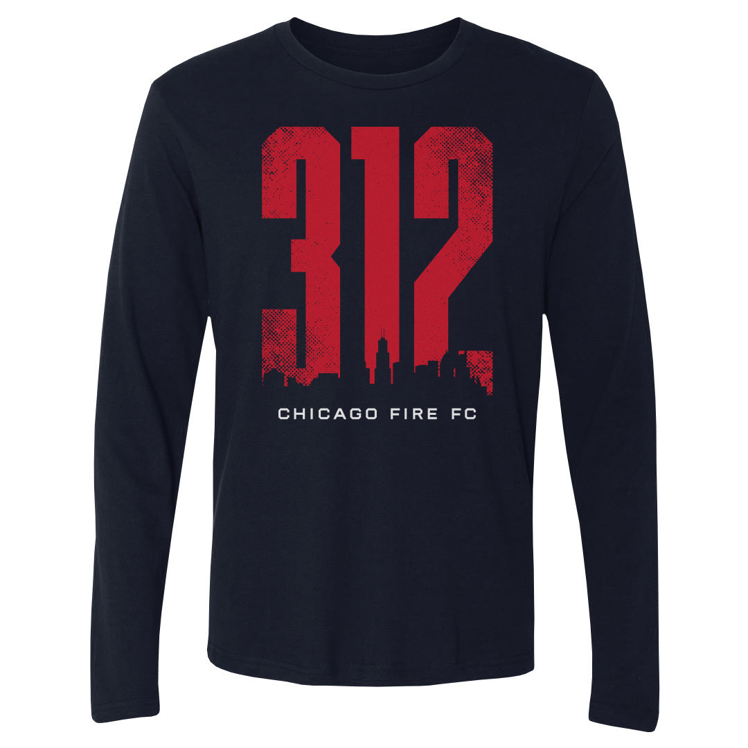 Chicago Fire FC Men's Long Sleeve T-Shirt | 500 LEVEL