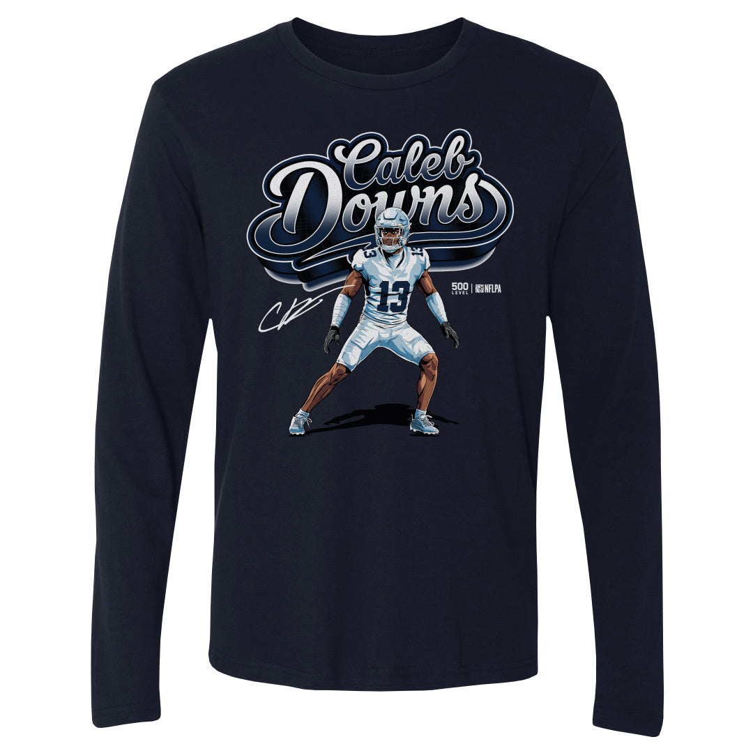 Caleb Downs Men's Long Sleeve T-Shirt | 500 LEVEL