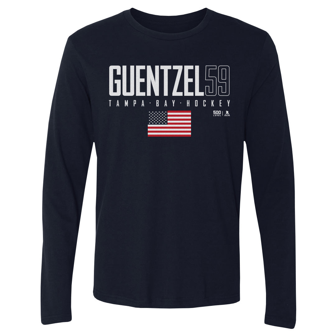 Jake Guentzel Men's Long Sleeve T-Shirt | 500 LEVEL