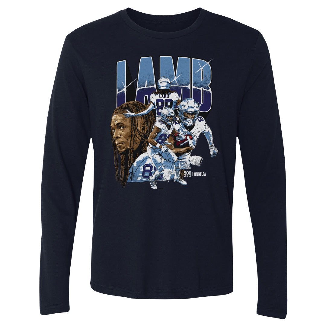 CeeDee Lamb Men's Long Sleeve T-Shirt | 500 LEVEL