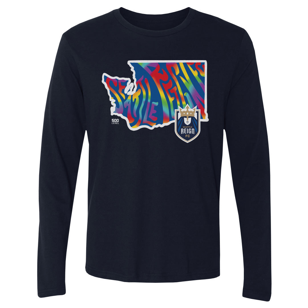 Seattle Reign FC Men's Long Sleeve T-Shirt | 500 LEVEL