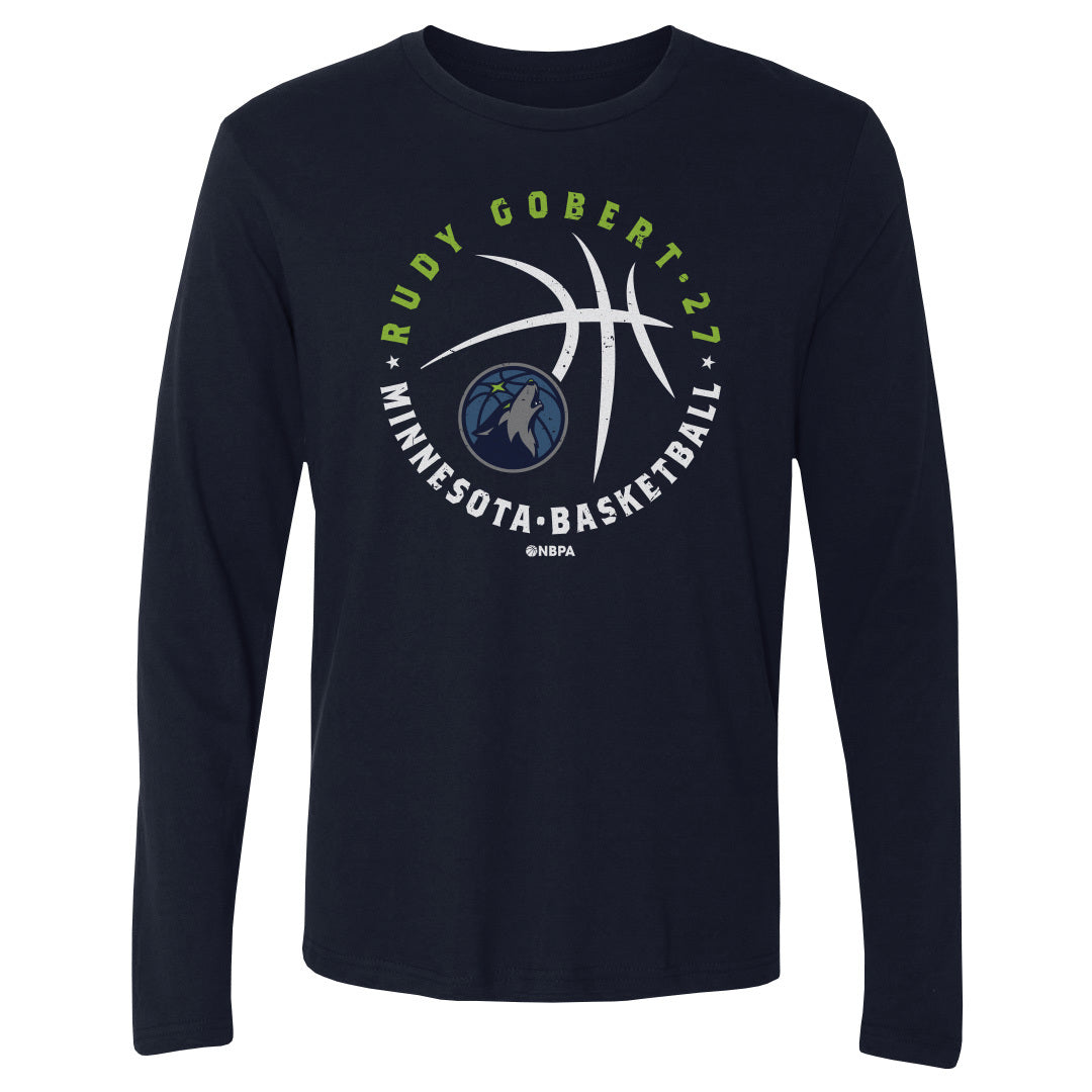 Rudy Gobert Men's Long Sleeve T-Shirt | 500 LEVEL