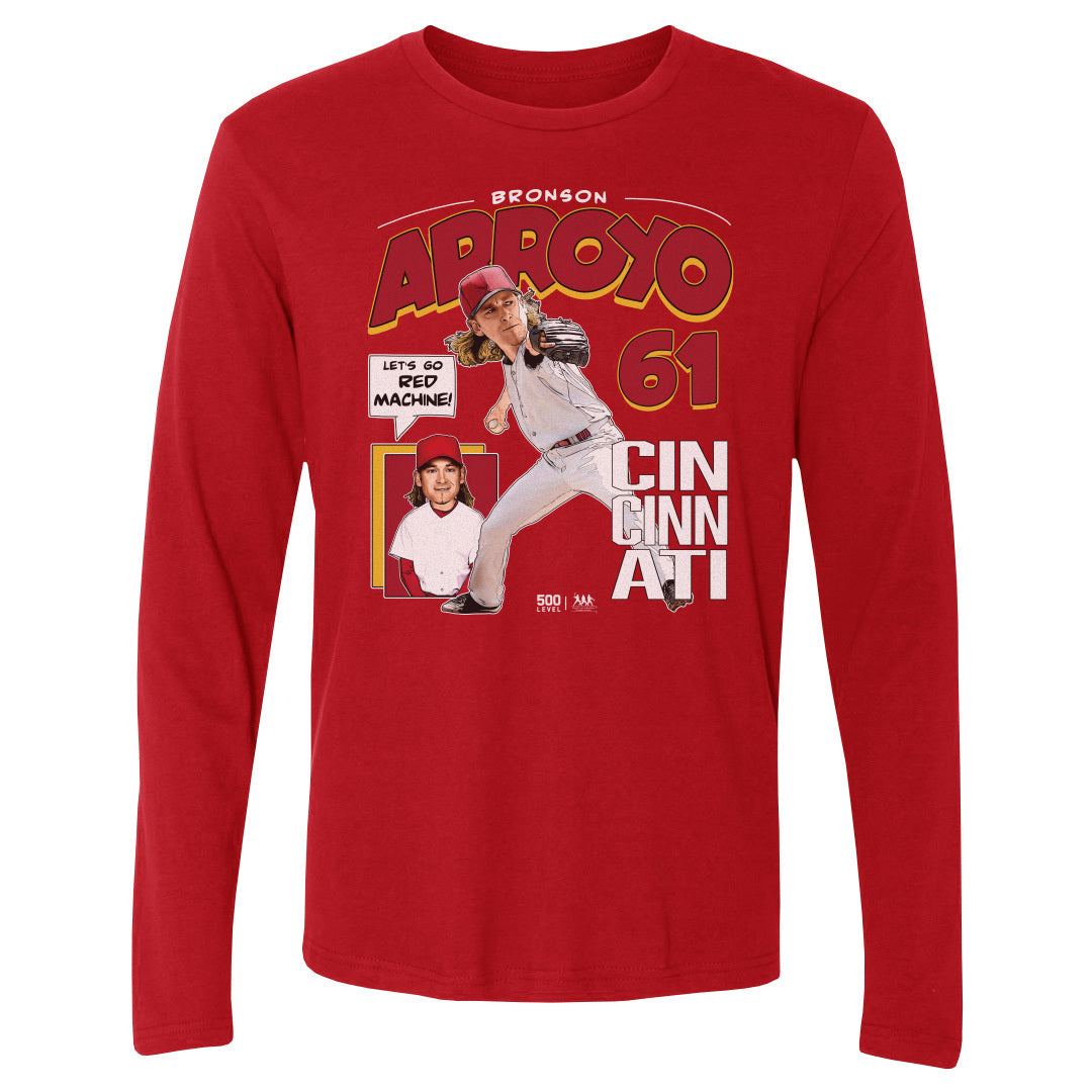 Bronson Arroyo Men's Long Sleeve T-Shirt | 500 LEVEL