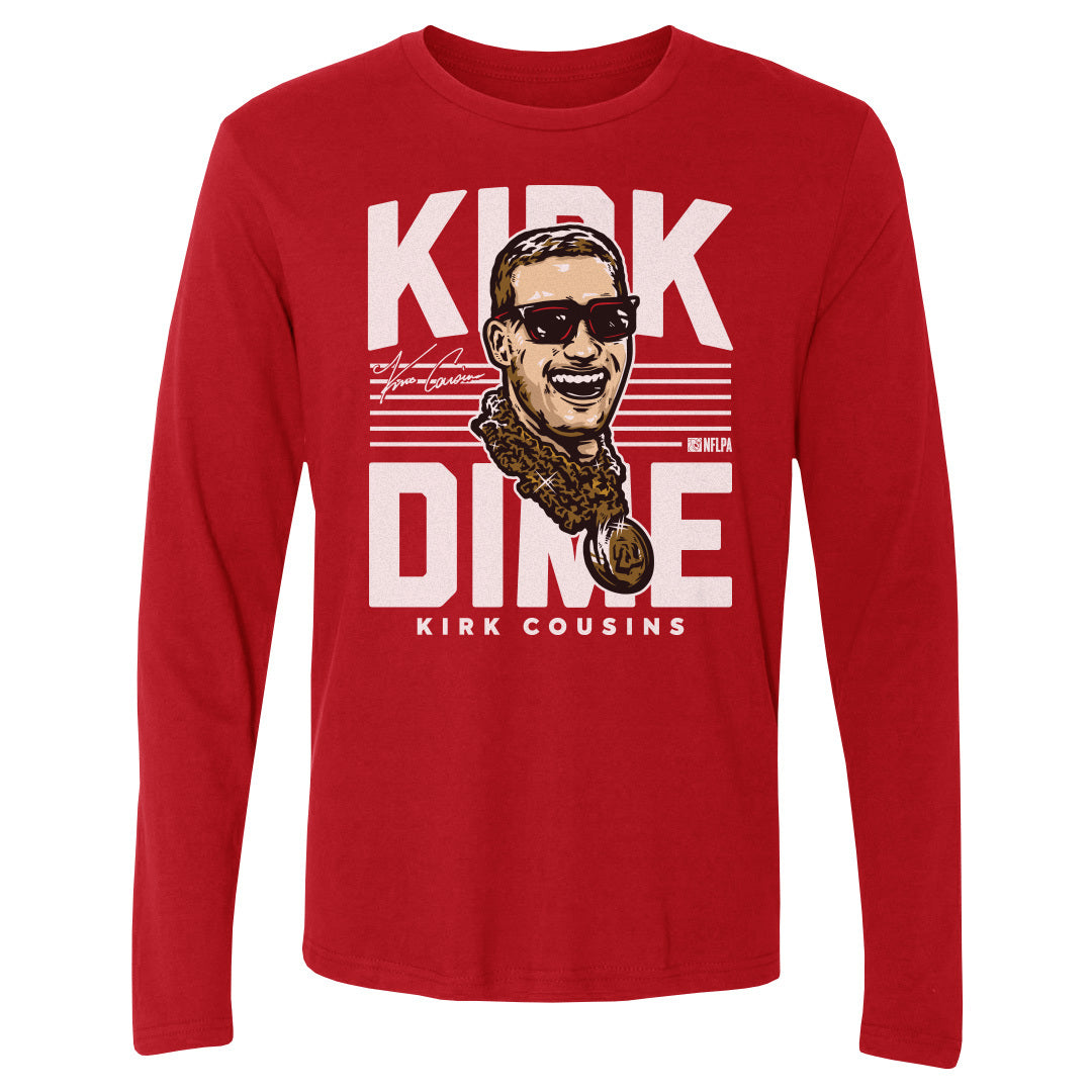 Kirk Cousins Men's Long Sleeve T-Shirt | 500 LEVEL