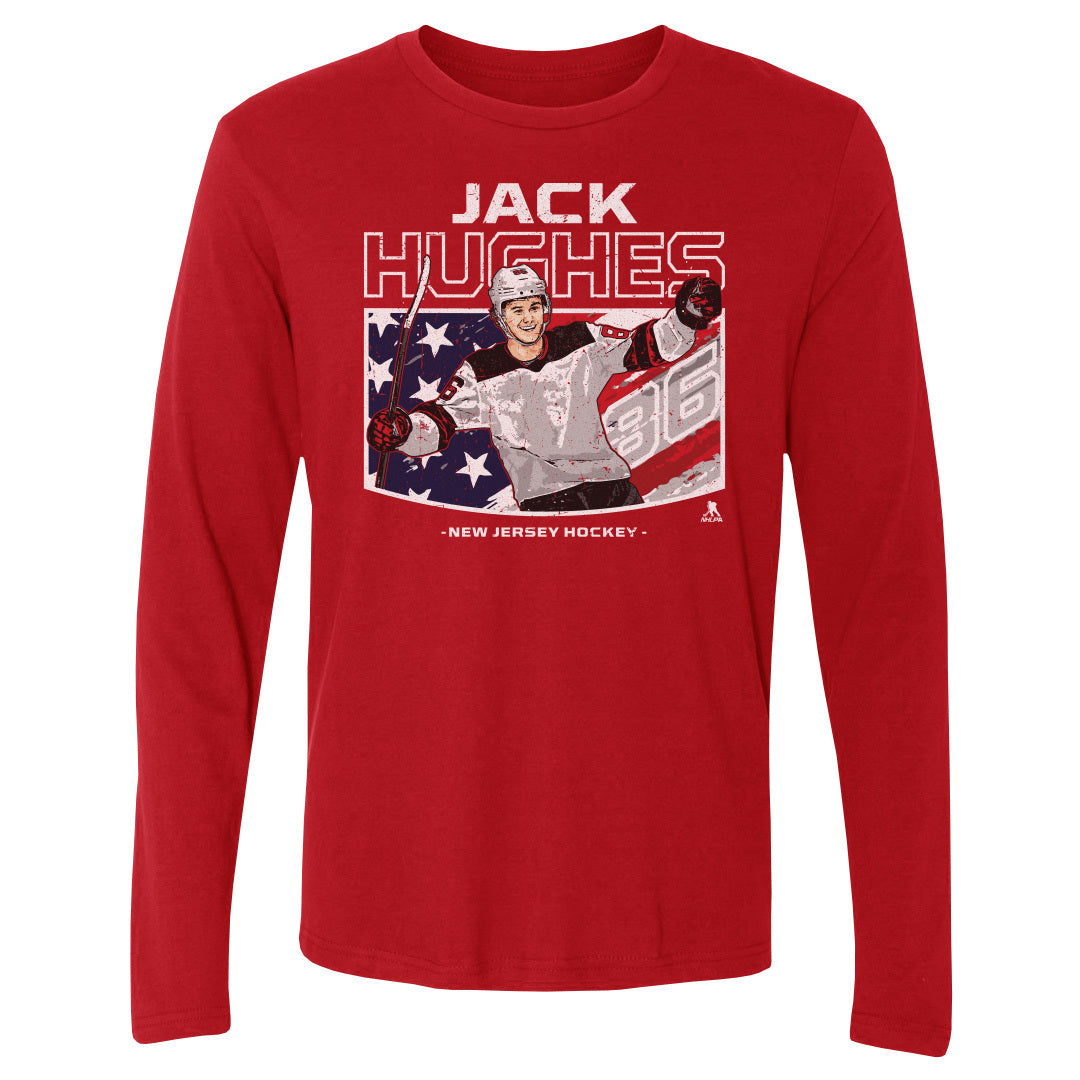 Jack Hughes Men's Long Sleeve T-Shirt | 500 LEVEL