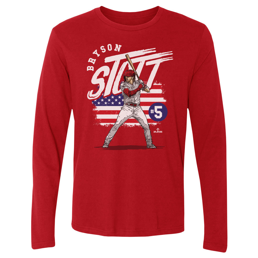 Bryson Stott Men's Long Sleeve T-Shirt | 500 LEVEL