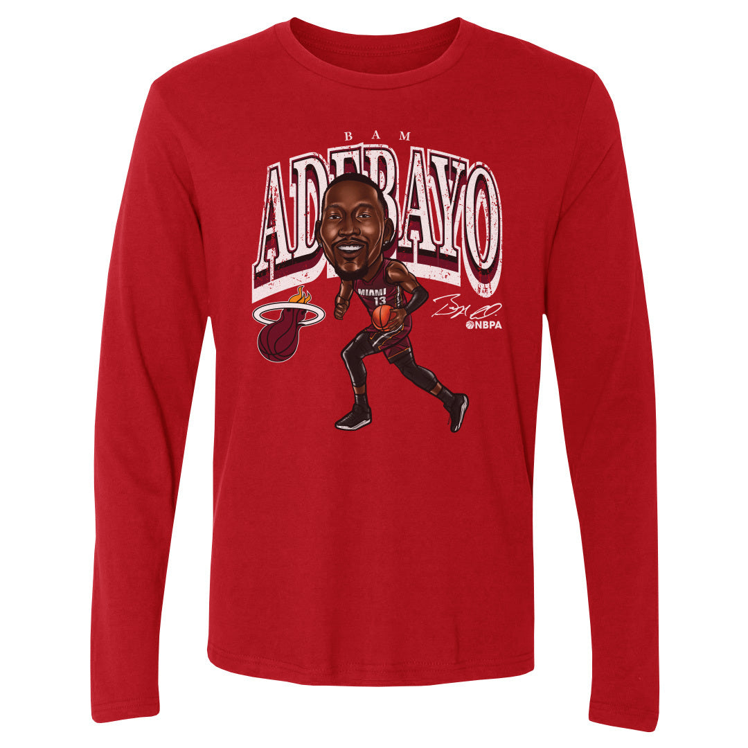 Bam Adebayo Men's Long Sleeve T-Shirt | 500 LEVEL