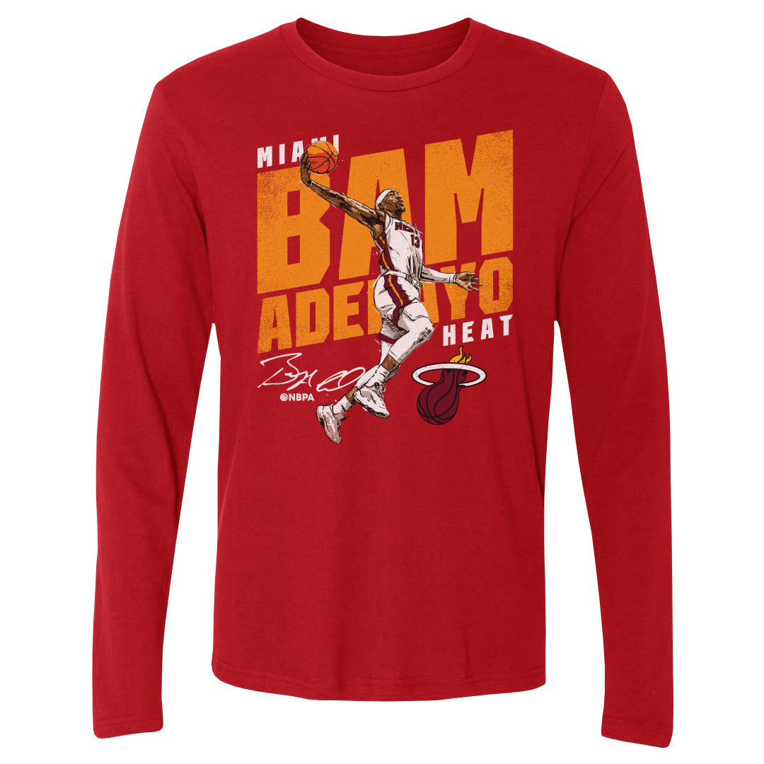 Bam Adebayo Men's Long Sleeve T-Shirt | 500 LEVEL