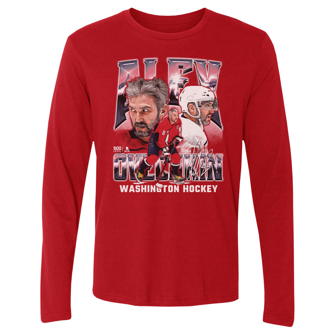 Alex Ovechkin Men's Long Sleeve T-Shirt | 500 LEVEL