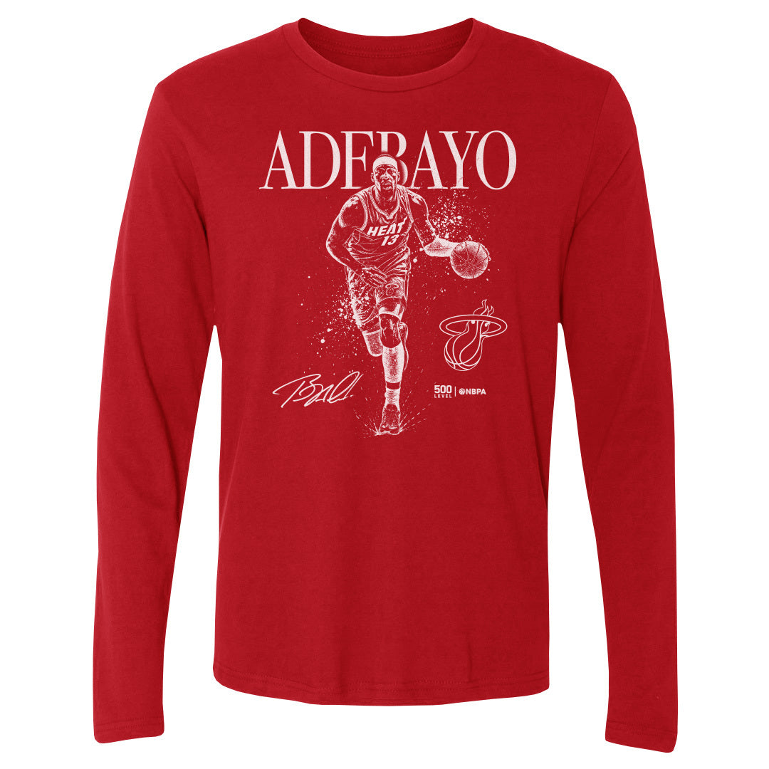 Bam Adebayo Men's Long Sleeve T-Shirt | 500 LEVEL