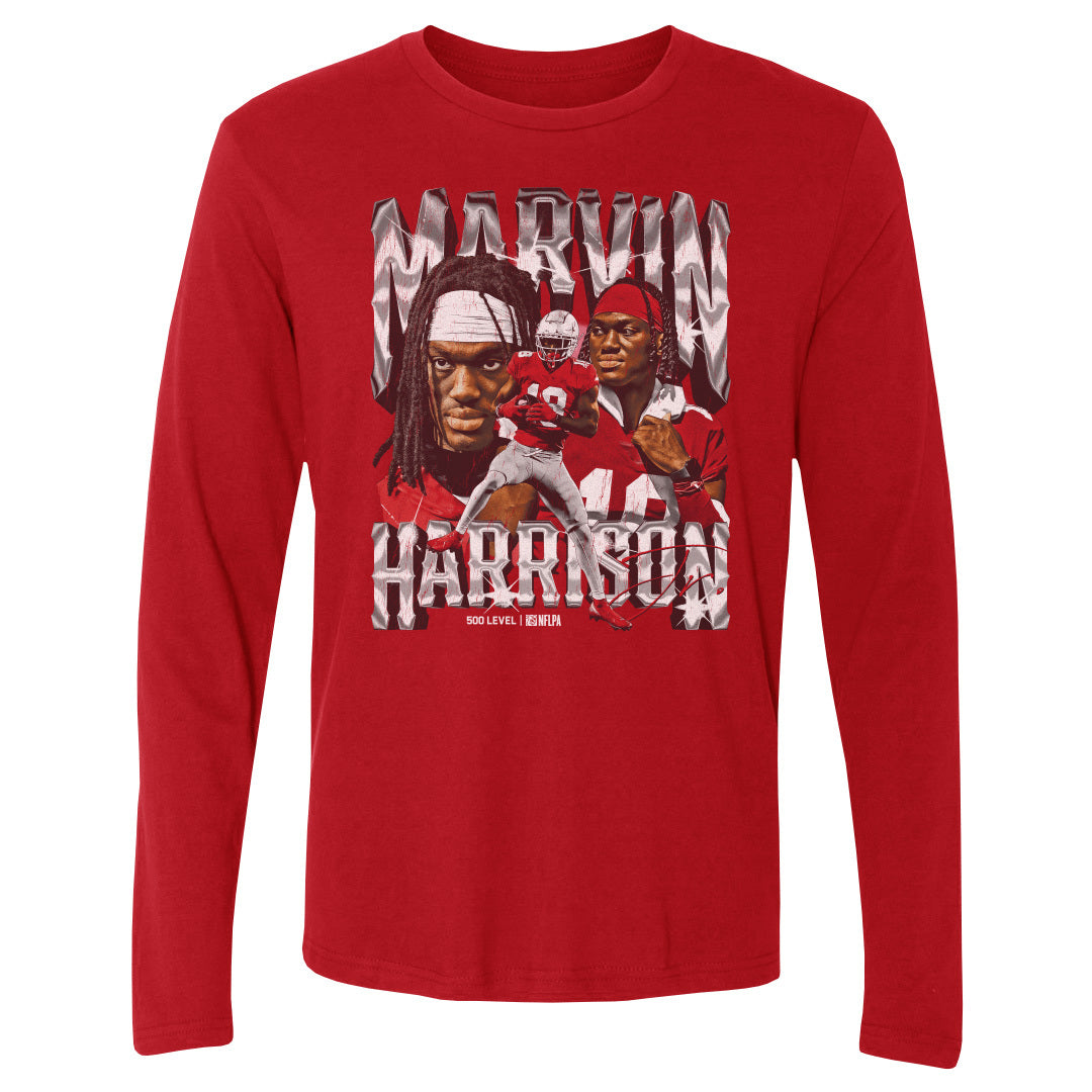 Marvin Harrison Jr. Men's Long Sleeve T-Shirt | 500 LEVEL
