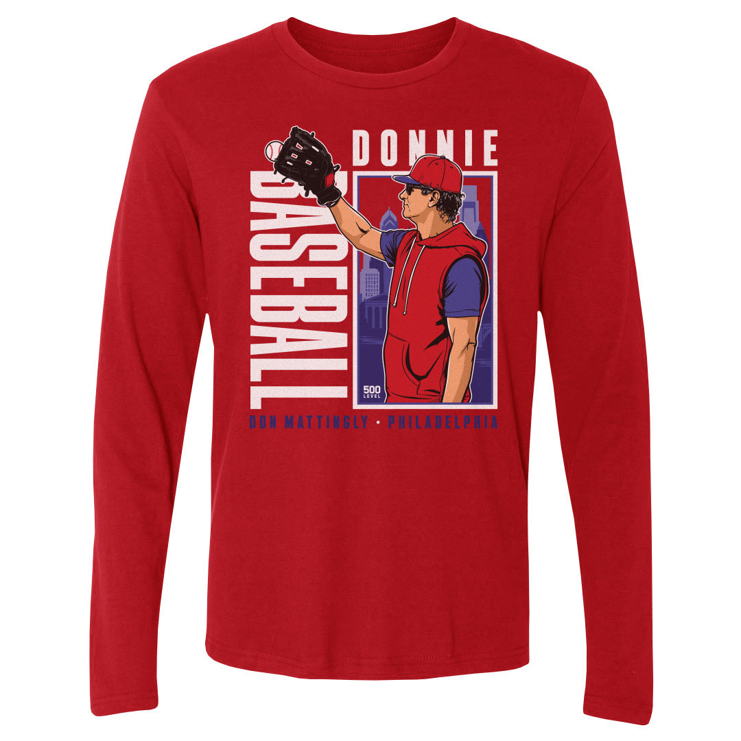 Don Mattingly Men's Long Sleeve T-Shirt | 500 LEVEL