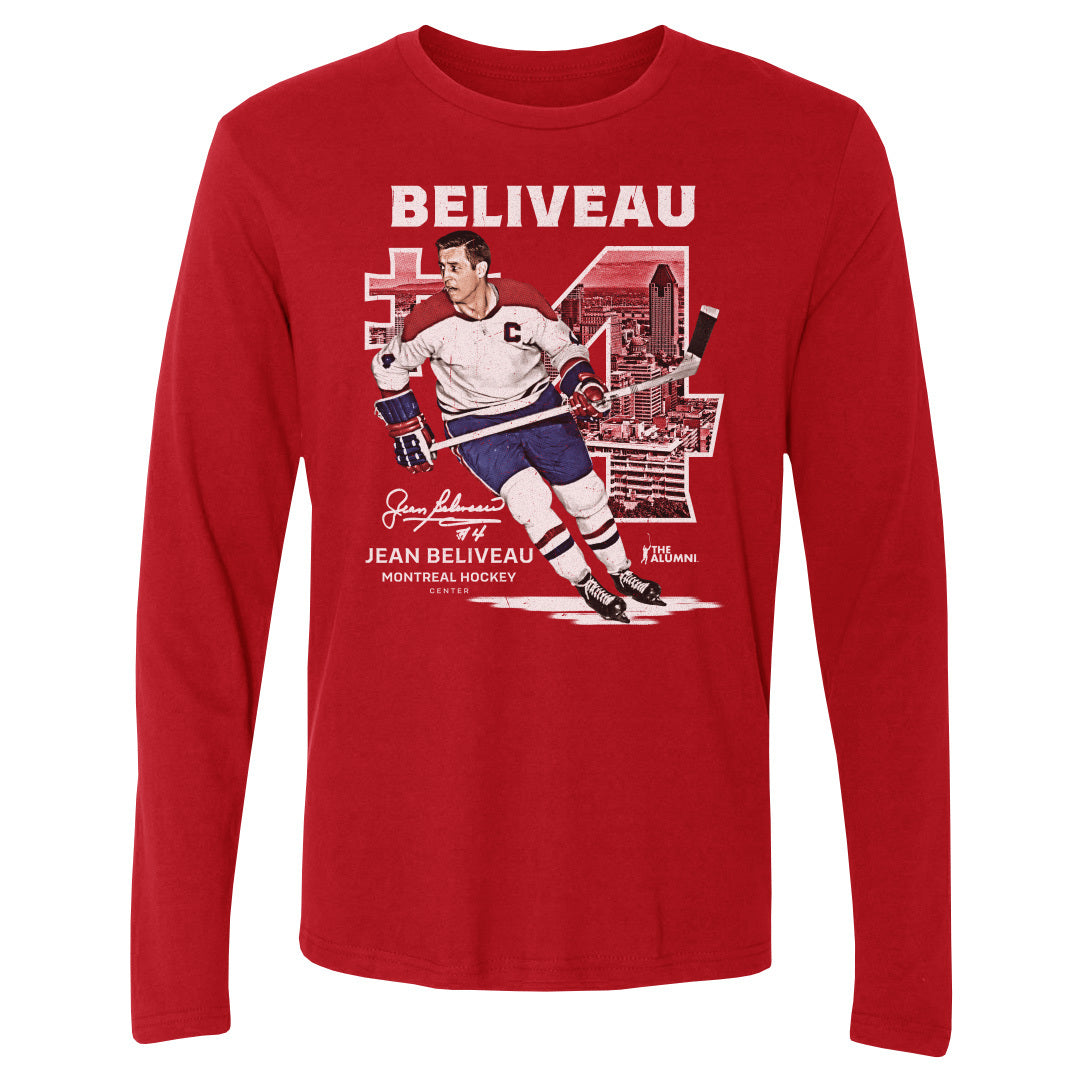Jean Beliveau Men's Long Sleeve T-Shirt | 500 LEVEL
