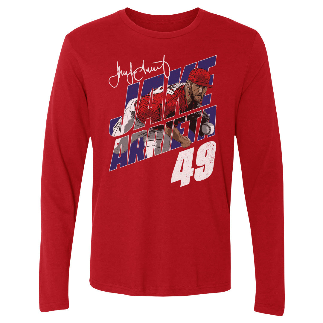 Jake Arrieta Men's Long Sleeve T-Shirt | 500 LEVEL