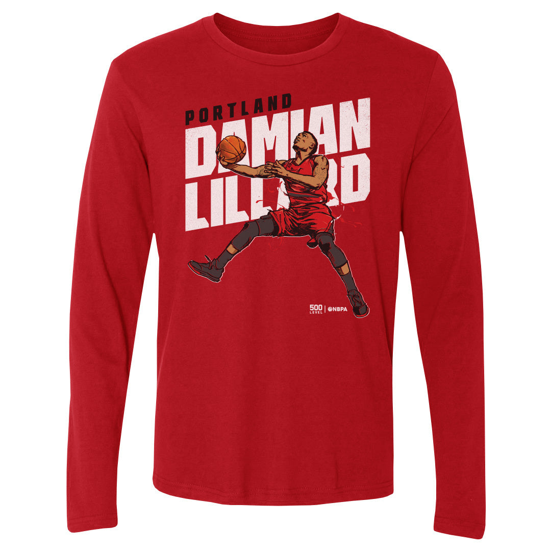 Damian Lillard Men's Long Sleeve T-Shirt | 500 LEVEL