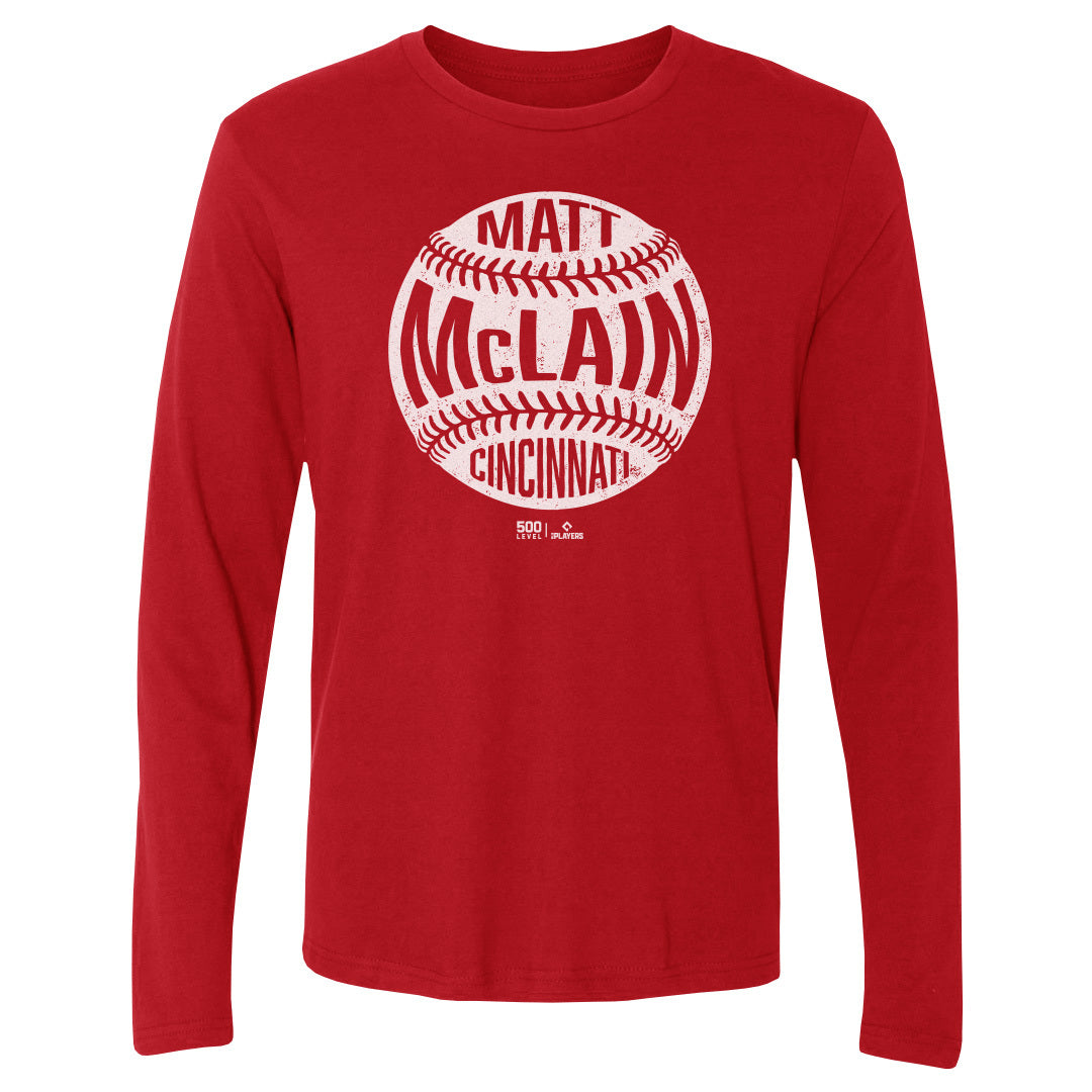 Matt McLain Men's Long Sleeve T-Shirt | 500 LEVEL