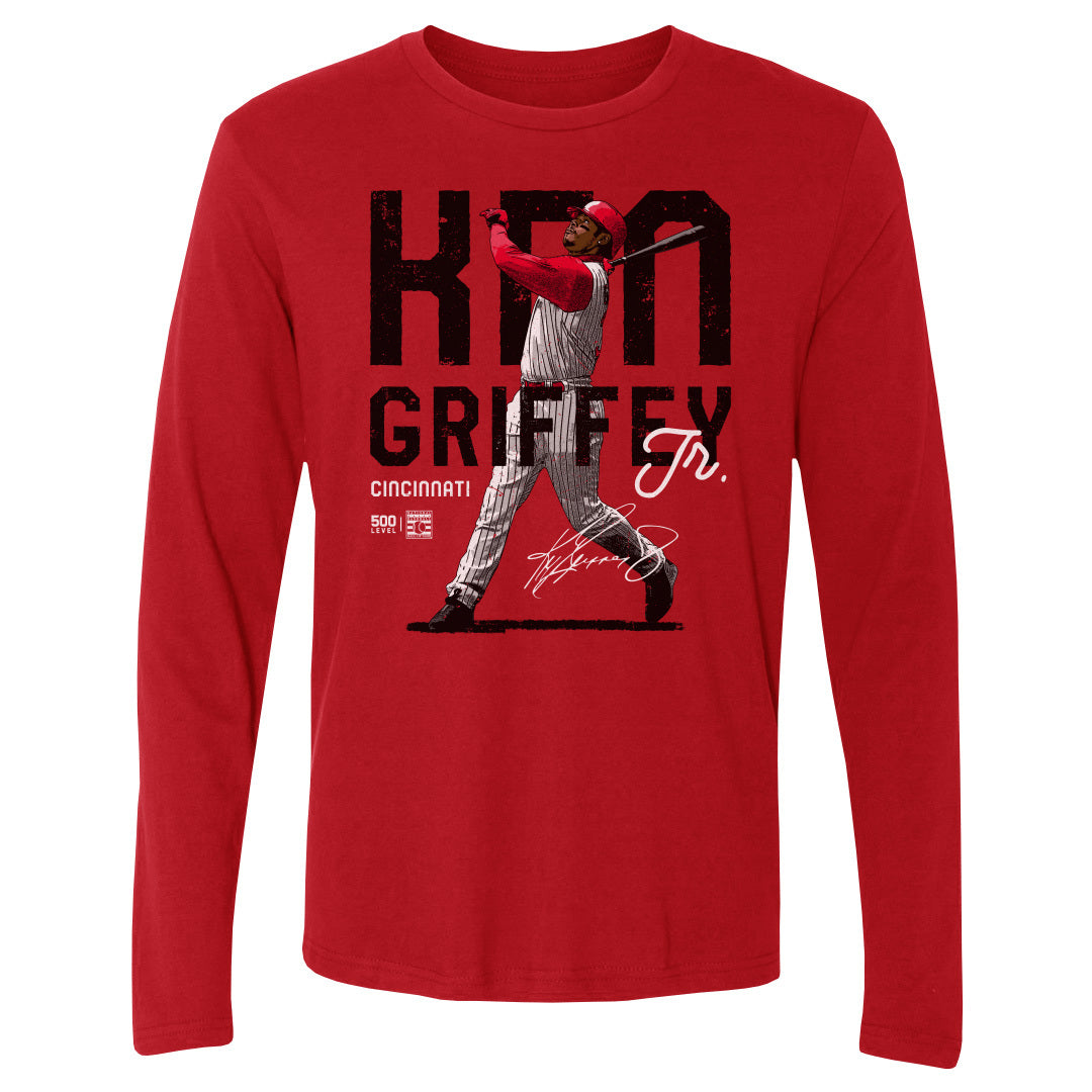 Ken Griffey Jr. Men's Long Sleeve T-Shirt | 500 LEVEL
