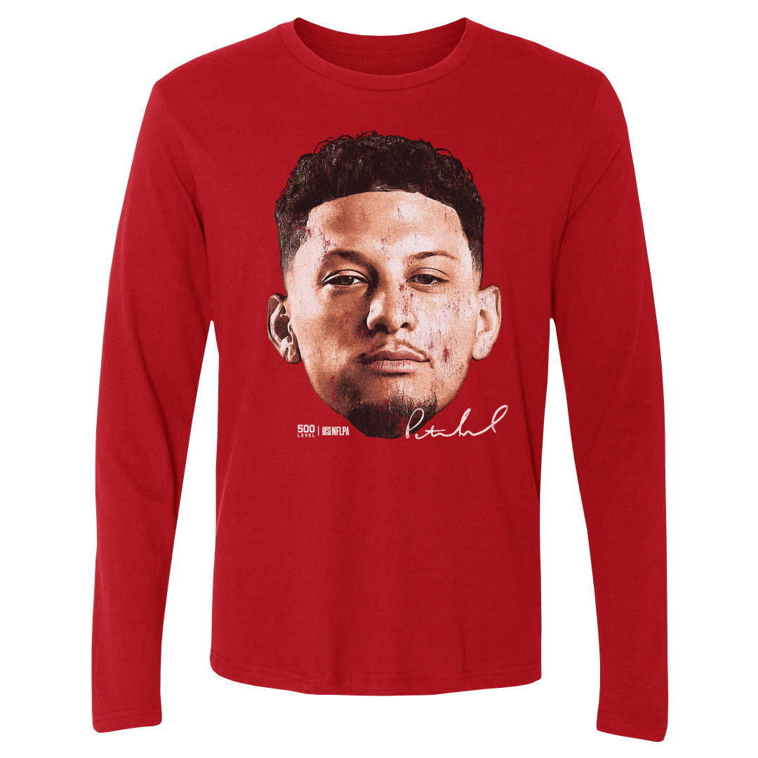 Patrick Mahomes Men's Long Sleeve T-Shirt | 500 LEVEL