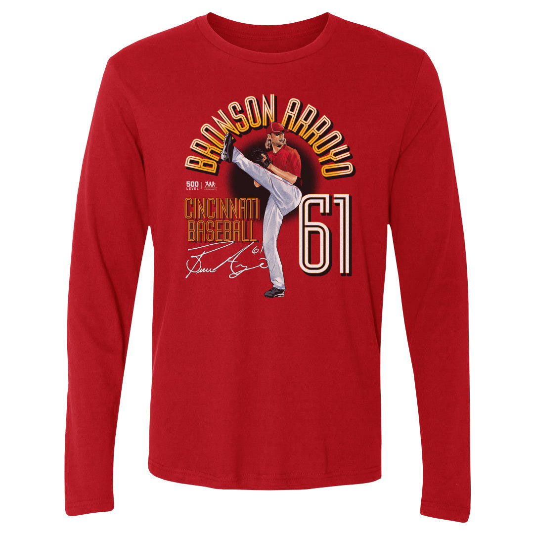 Bronson Arroyo Men's Long Sleeve T-Shirt | 500 LEVEL
