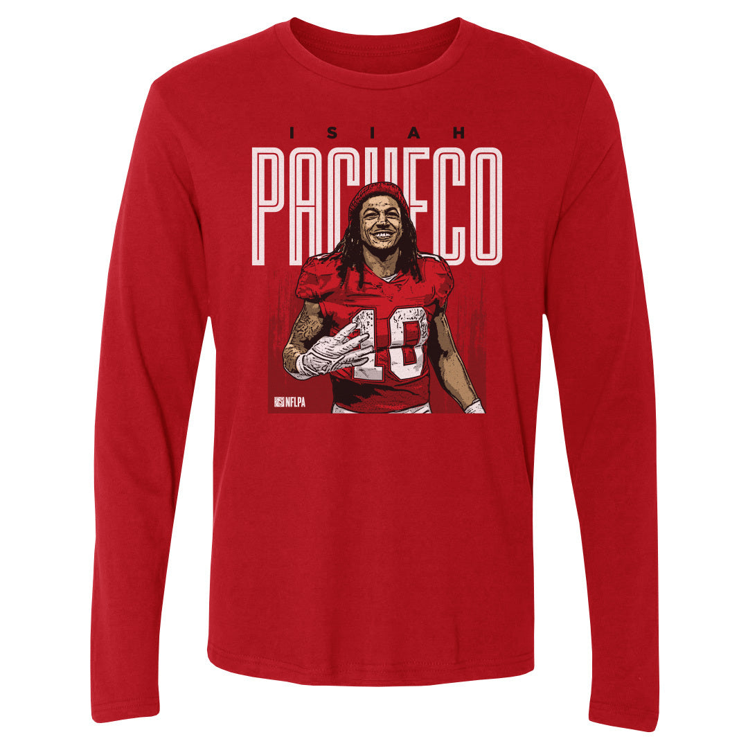 Isiah Pacheco Men's Long Sleeve T-Shirt | 500 LEVEL