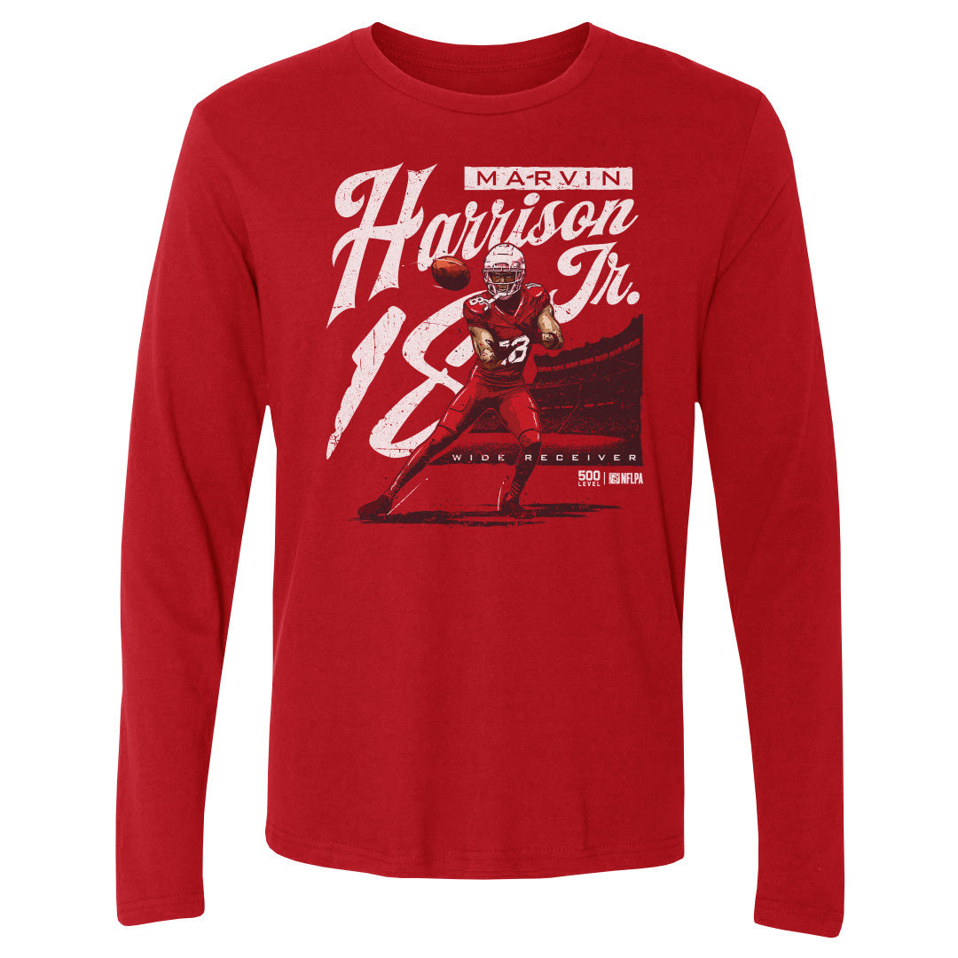 Marvin Harrison Jr. Men's Long Sleeve T-Shirt | 500 LEVEL