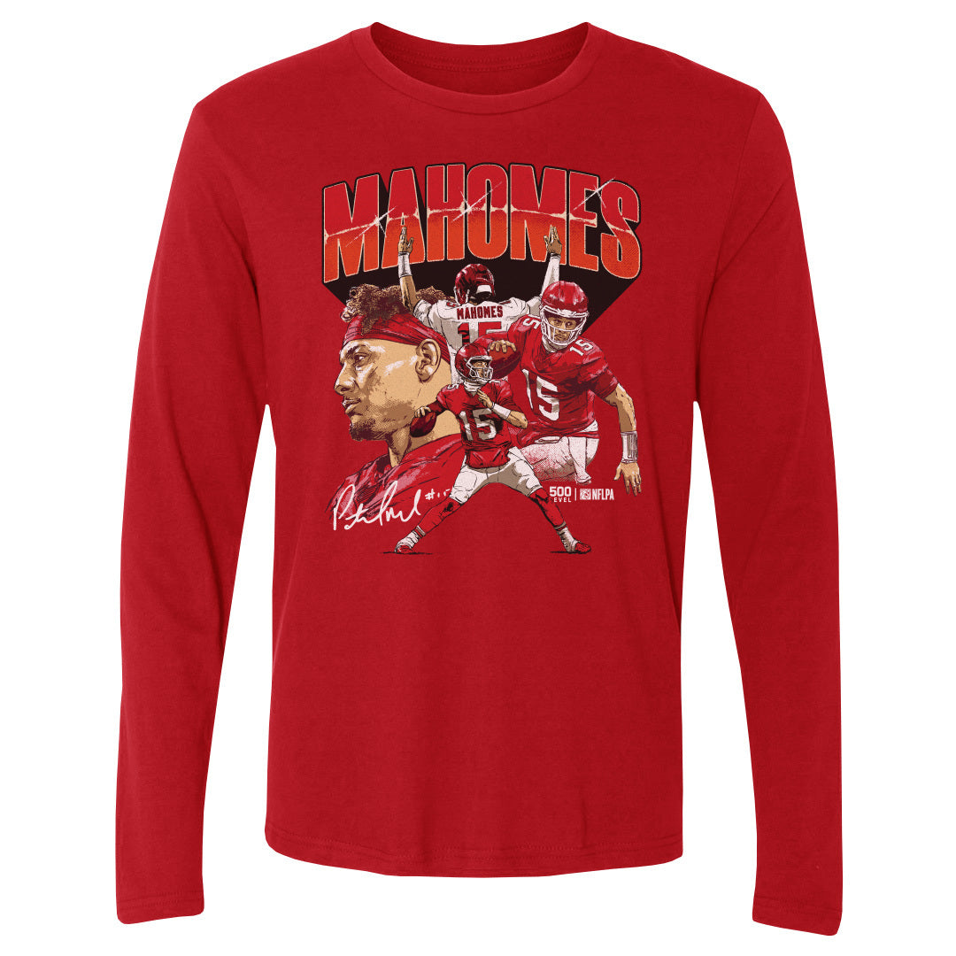 Patrick Mahomes Men's Long Sleeve T-Shirt | 500 LEVEL