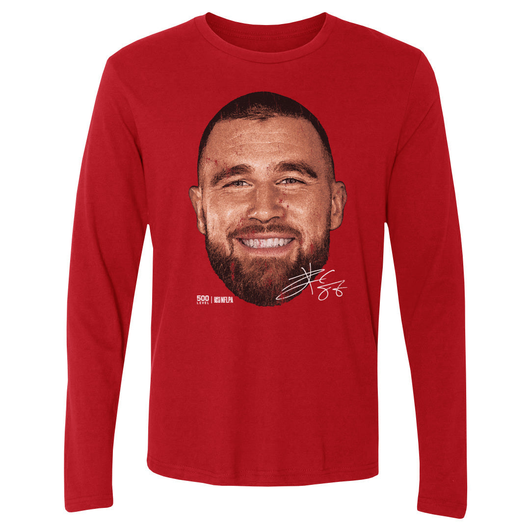 Travis Kelce Men's Long Sleeve T-Shirt | 500 LEVEL