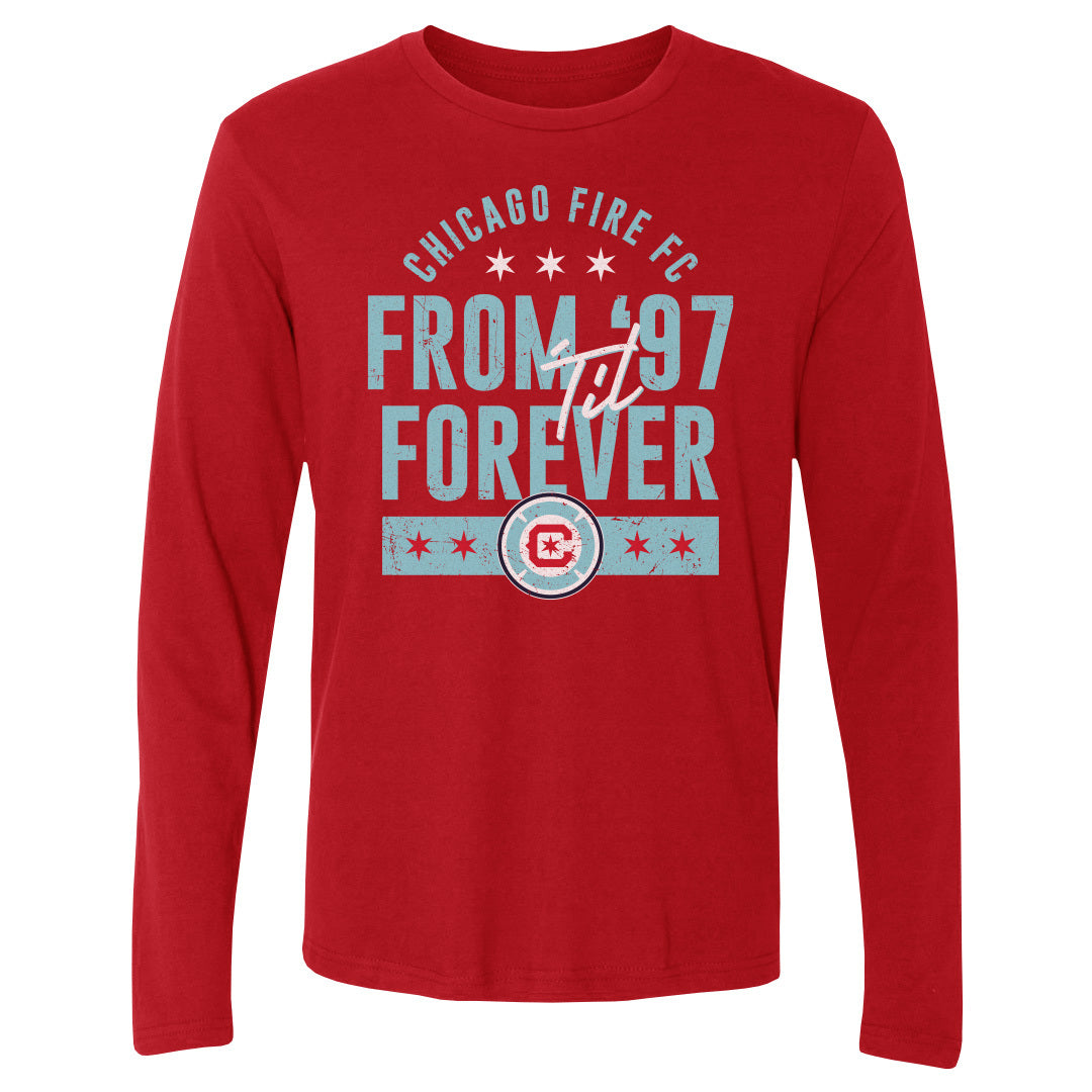 Chicago Fire FC Men's Long Sleeve T-Shirt | 500 LEVEL