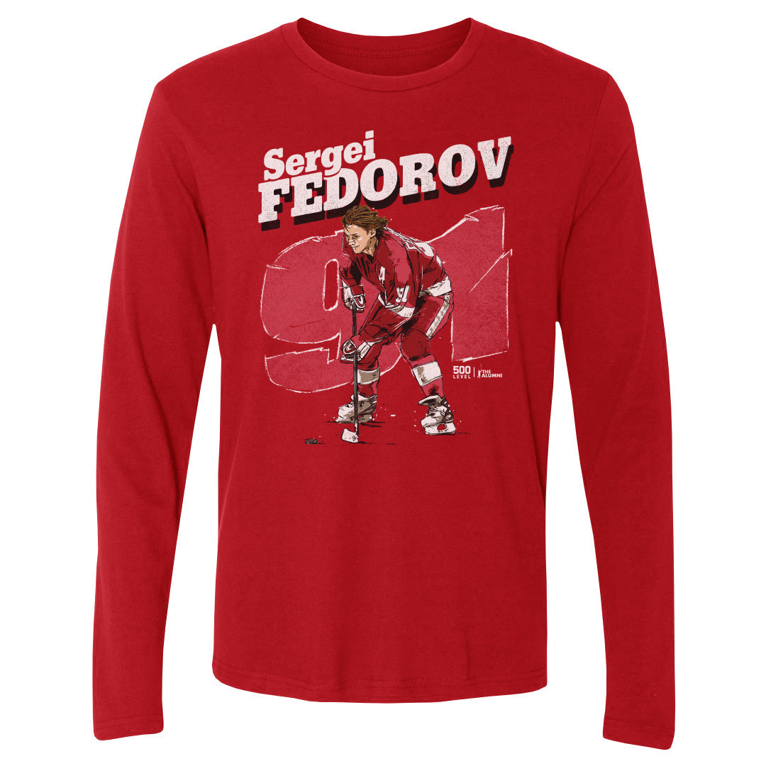 Sergei Fedorov Men's Long Sleeve T-Shirt | 500 LEVEL