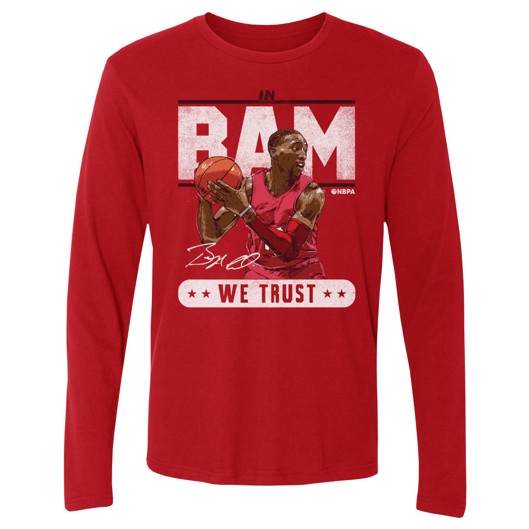 Bam Adebayo Men's Long Sleeve T-Shirt | 500 LEVEL