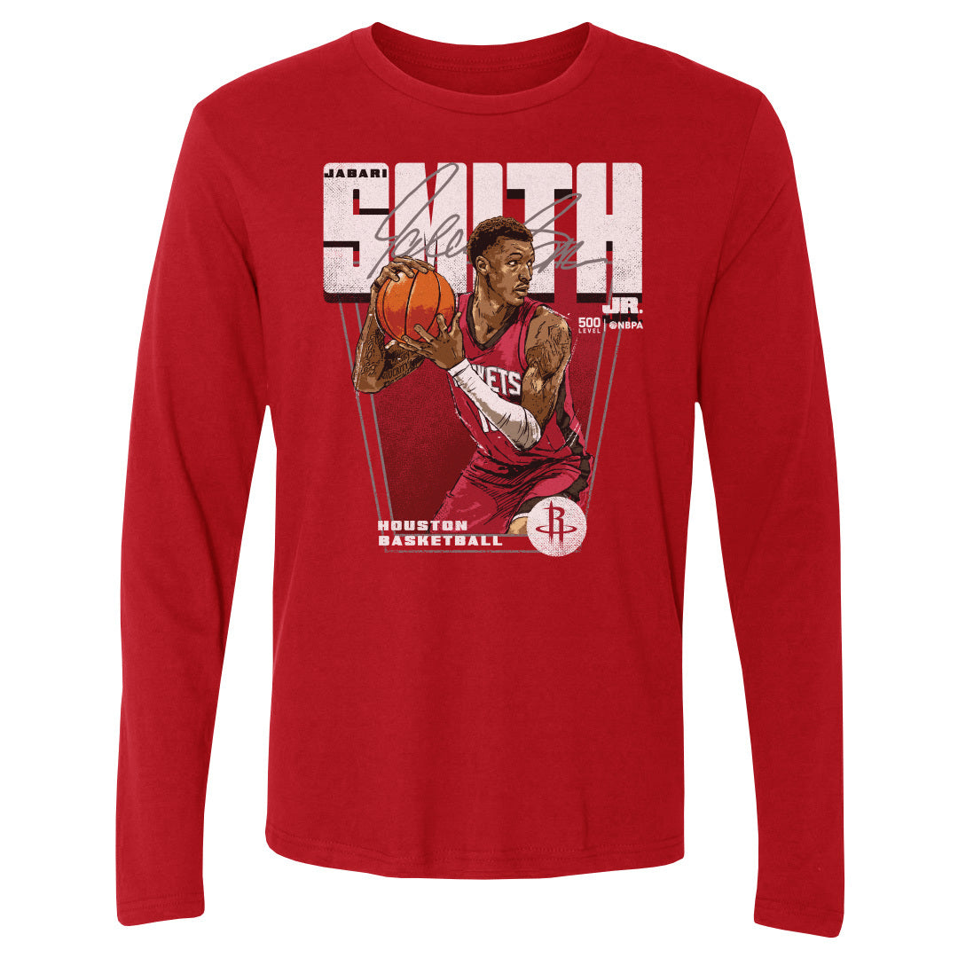 Jabari Smith Jr. Men's Long Sleeve T-Shirt | 500 LEVEL