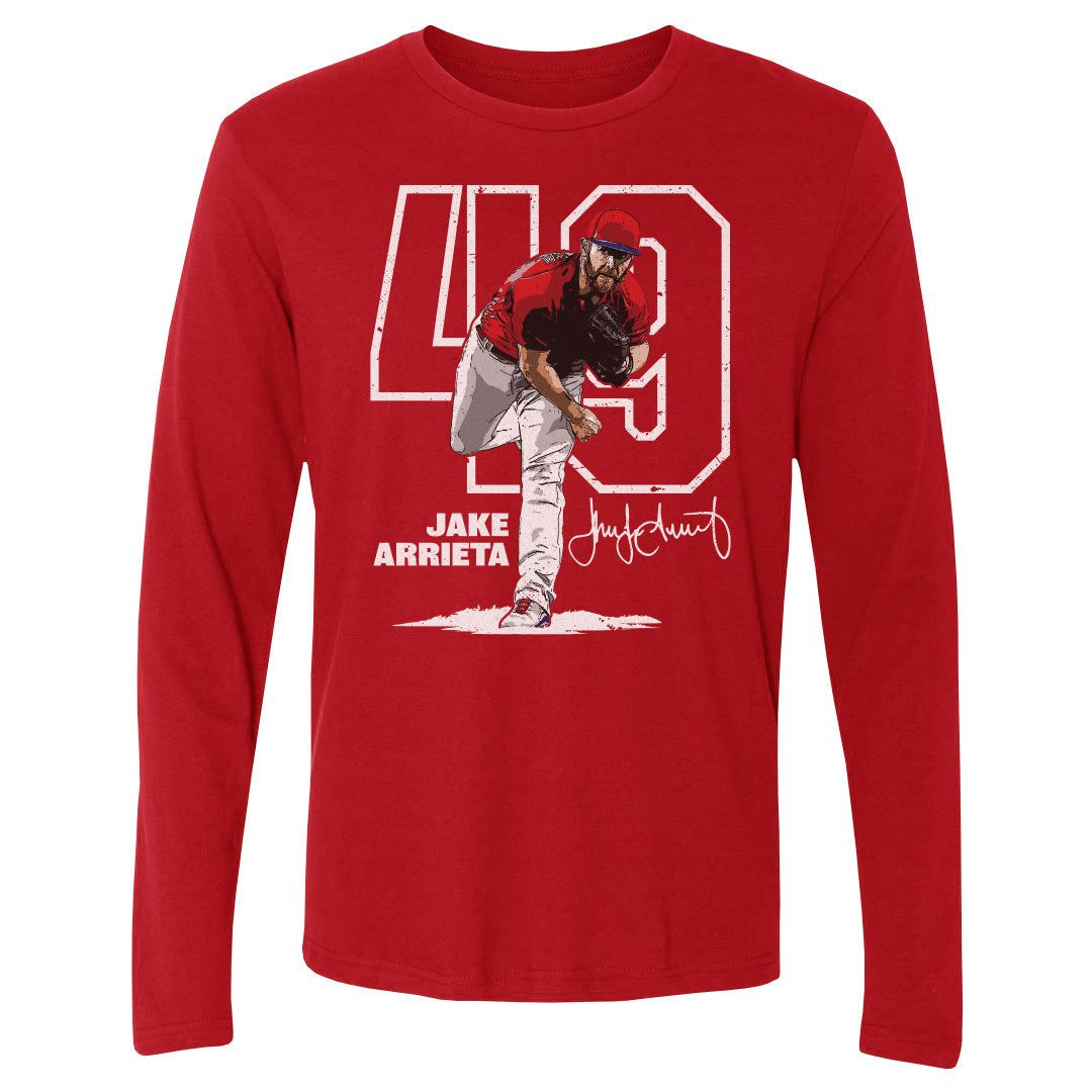 Jake Arrieta Men's Long Sleeve T-Shirt | 500 LEVEL