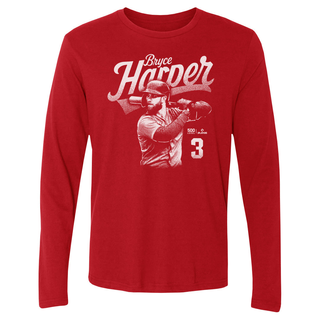 Bryce Harper Men's Long Sleeve T-Shirt | 500 LEVEL