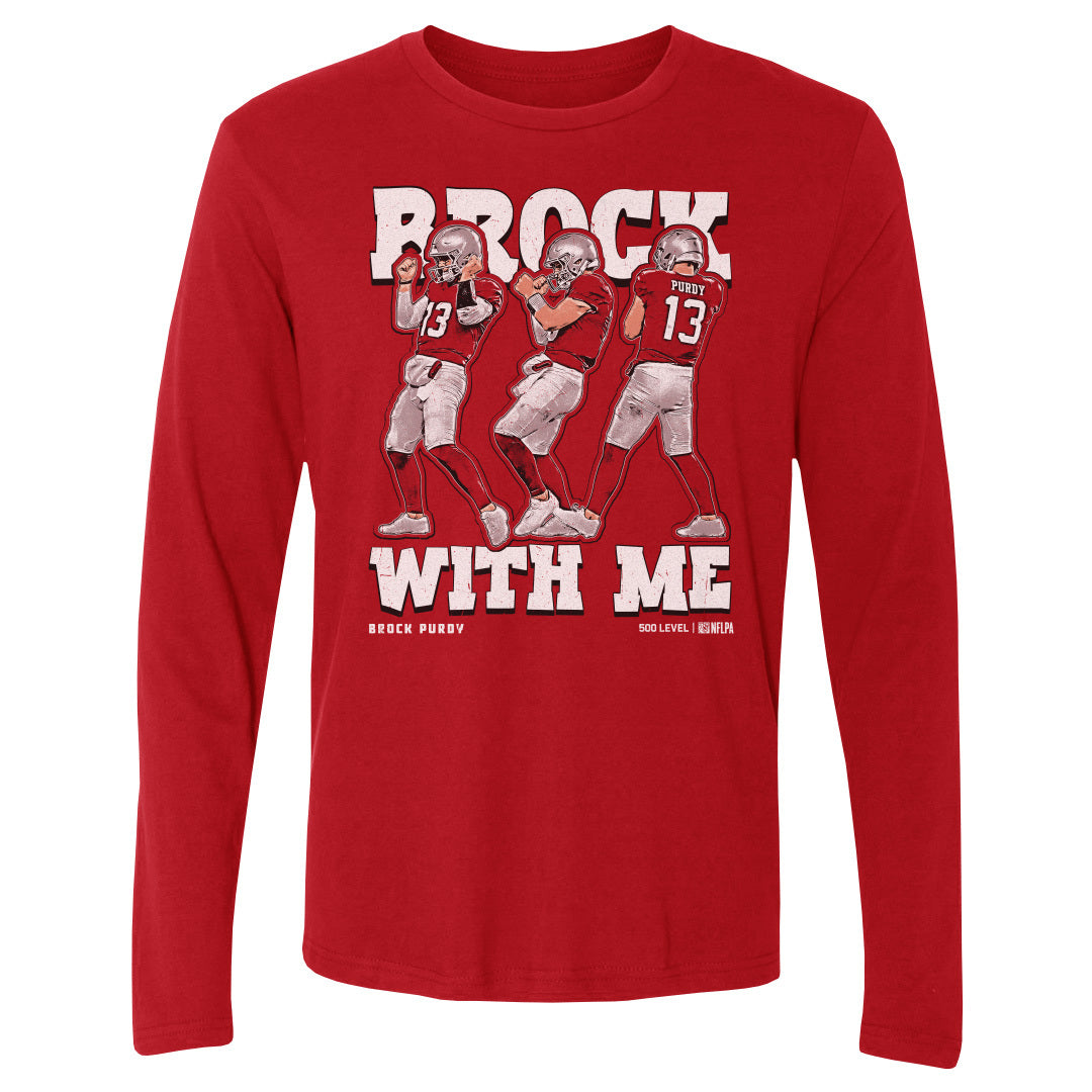 Brock Purdy Men's Long Sleeve T-Shirt | 500 LEVEL