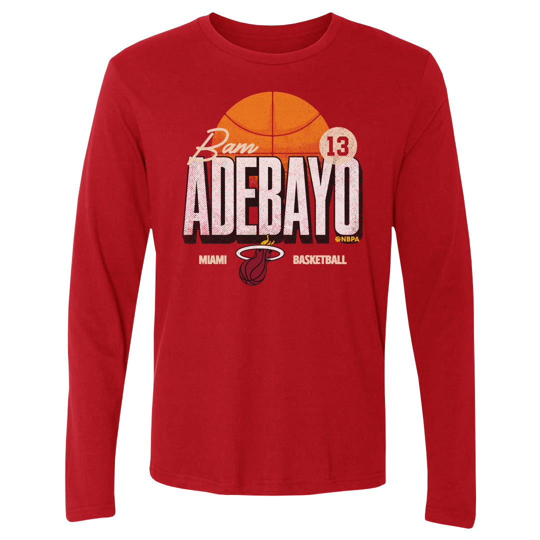Bam Adebayo Men's Long Sleeve T-Shirt | 500 LEVEL
