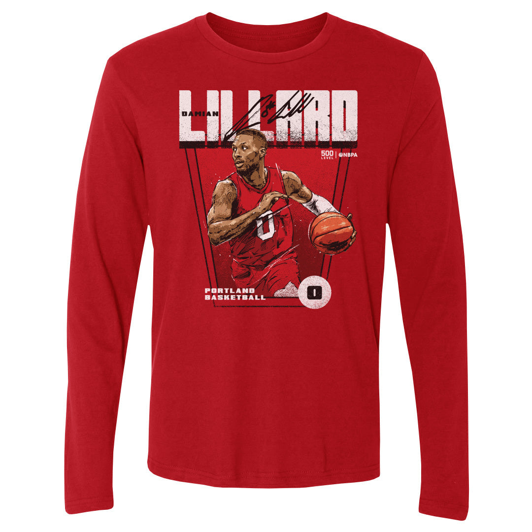 Damian Lillard Men's Long Sleeve T-Shirt | 500 LEVEL