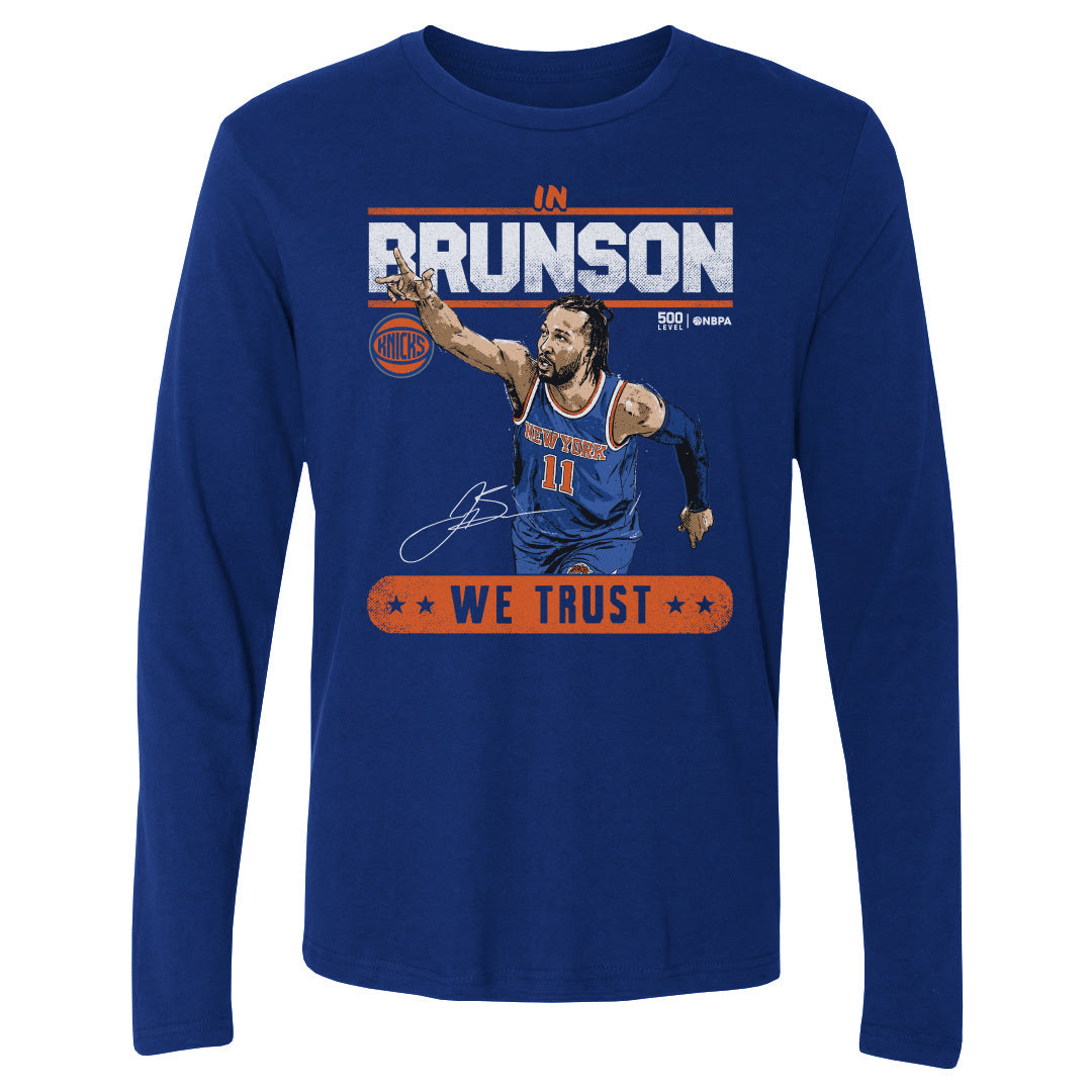 Jalen Brunson Men's Long Sleeve T-Shirt | 500 LEVEL