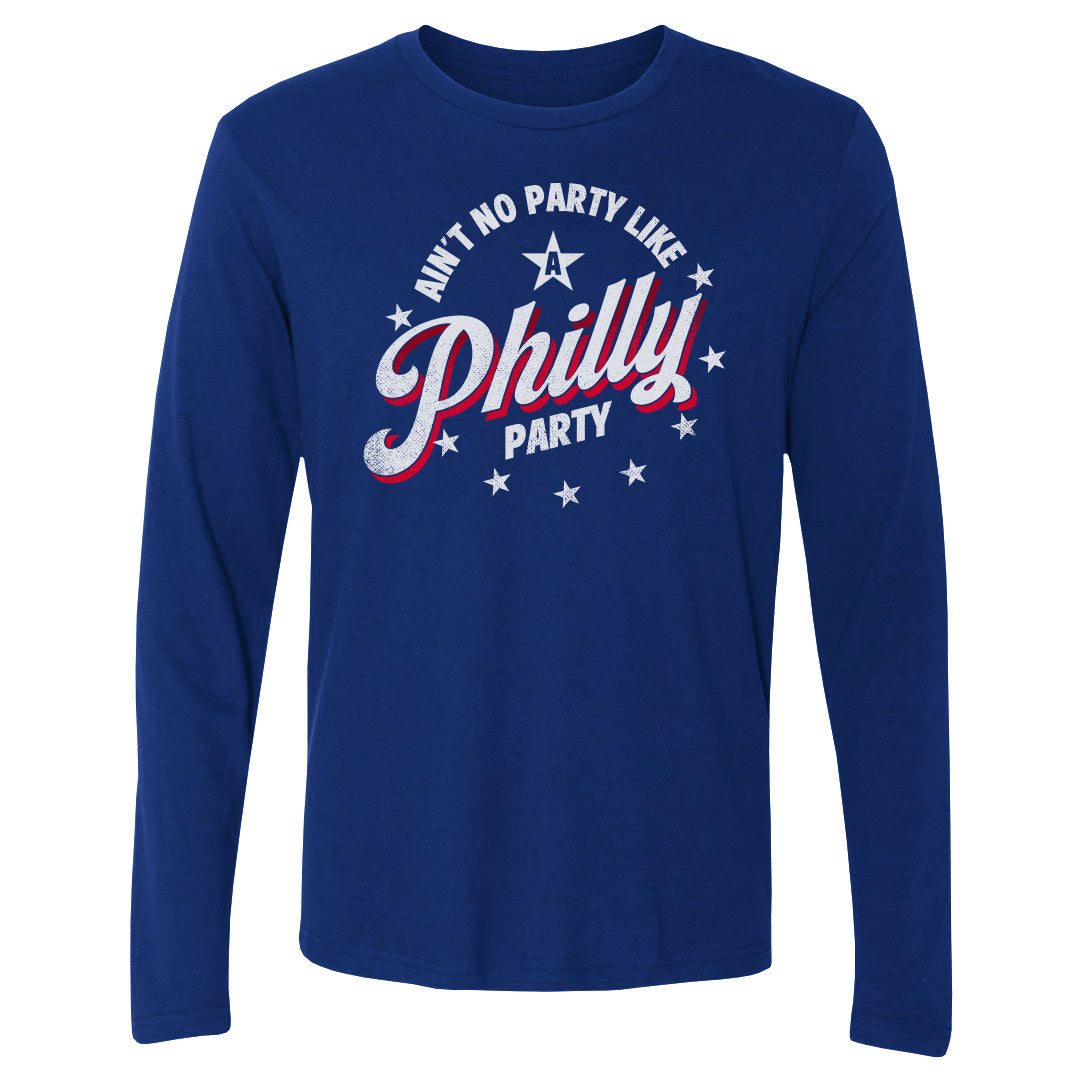 Philadelphia Basketball Men's Long Sleeve T-Shirt | 500 LEVEL