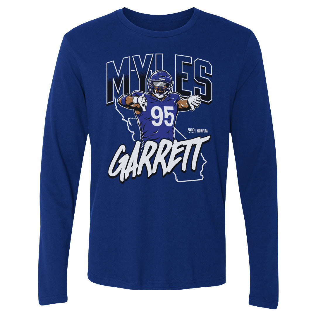 Myles Garrett Men's Long Sleeve T-Shirt | 500 LEVEL