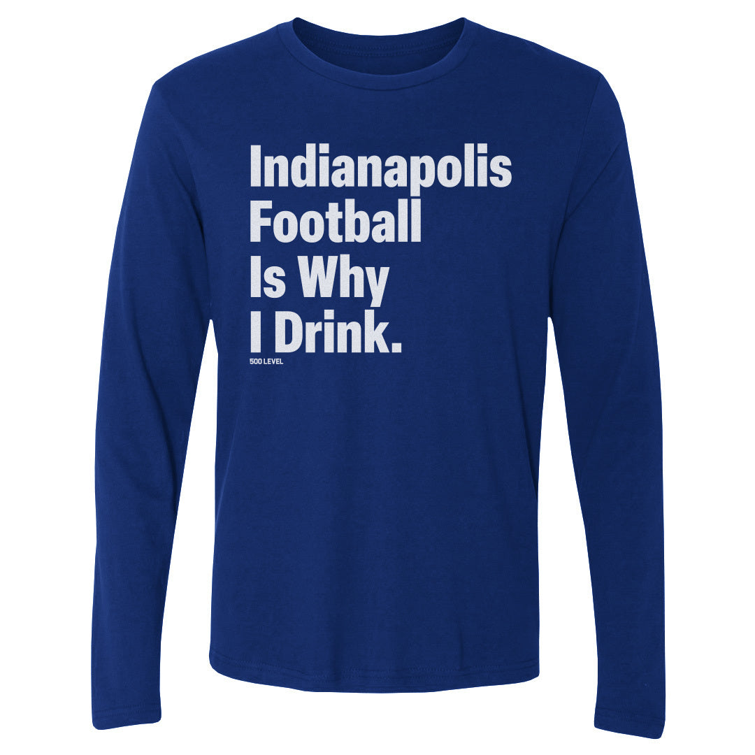 Indianapolis Football Men's Long Sleeve T-Shirt | 500 LEVEL