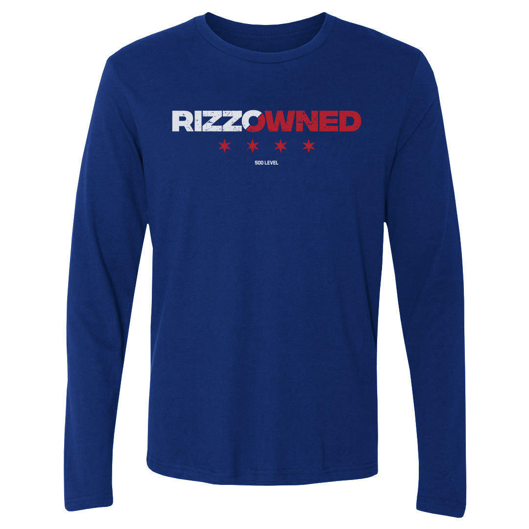 Anthony Rizzo Men's Long Sleeve T-Shirt | 500 LEVEL