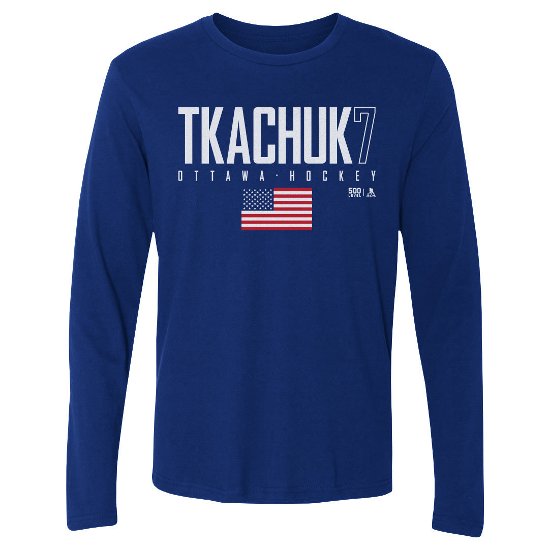 Brady Tkachuk Men's Long Sleeve T-Shirt | 500 LEVEL