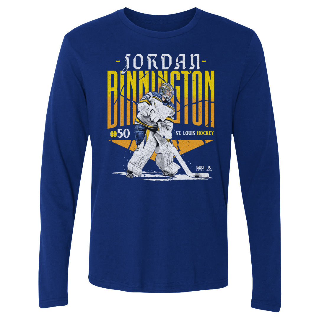 Jordan Binnington Men's Long Sleeve T-Shirt | 500 LEVEL