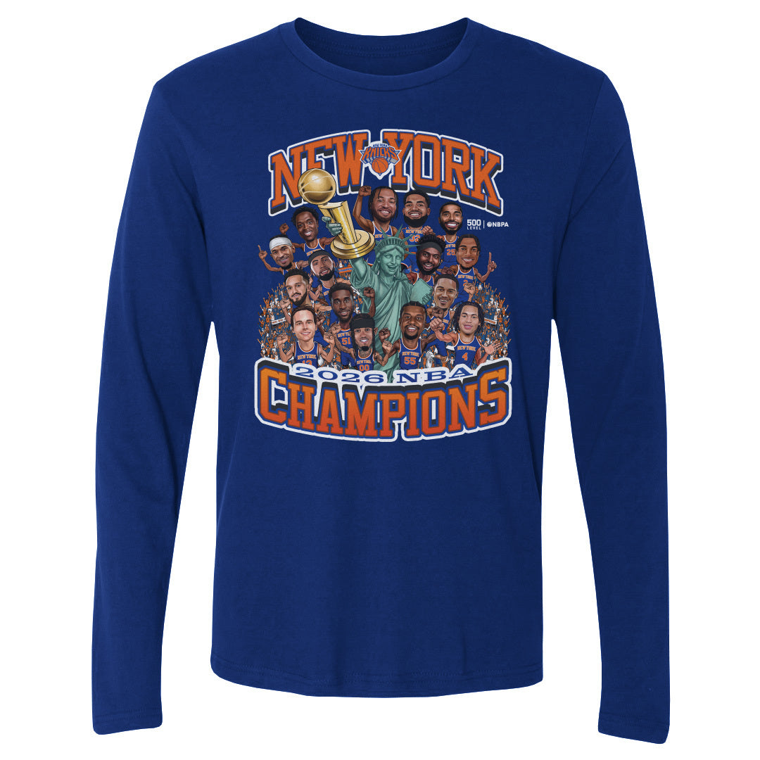 New York Knicks Men's Long Sleeve T-Shirt | 500 LEVEL