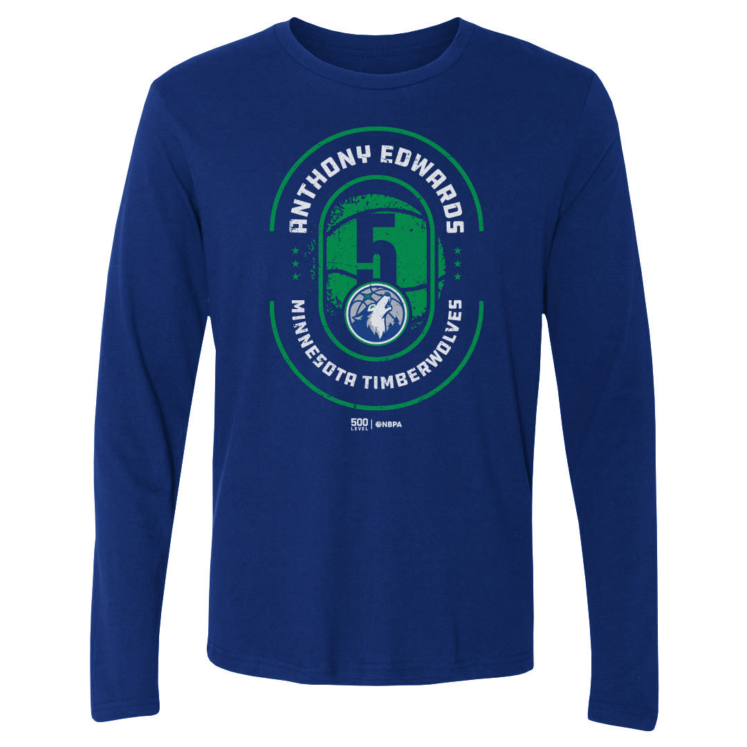 Anthony Edwards Men's Long Sleeve T-Shirt | 500 LEVEL