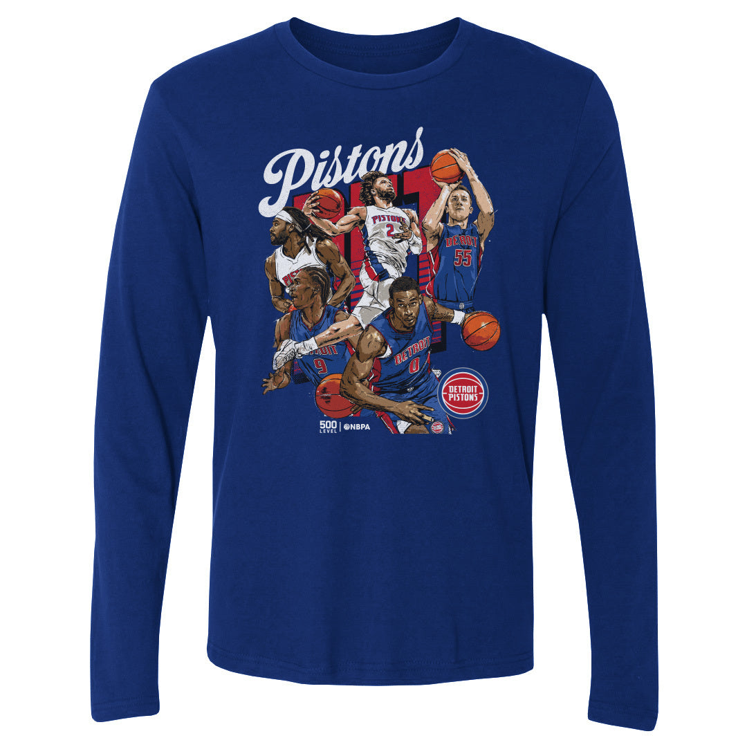 Detroit Pistons Men's Long Sleeve T-Shirt | 500 LEVEL