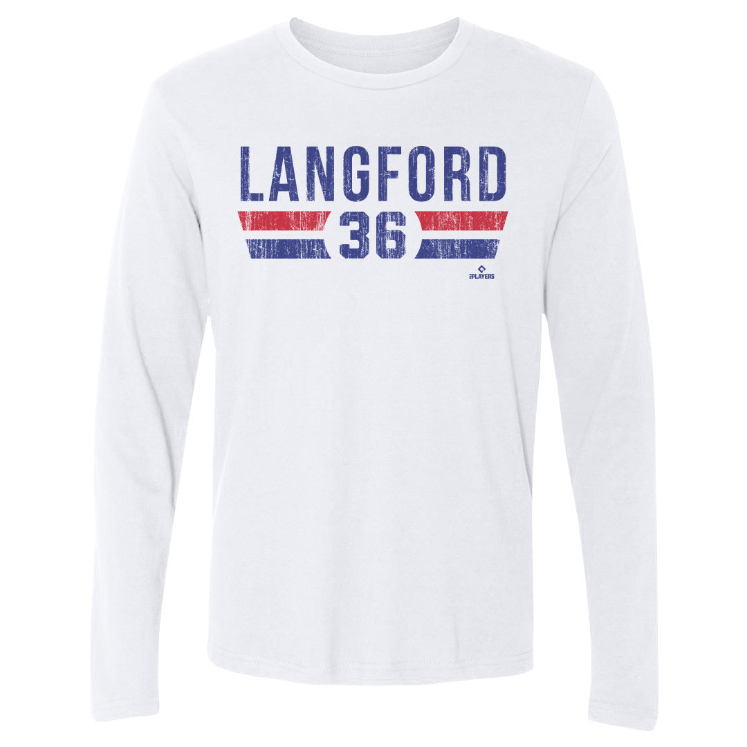 Wyatt Langford Men's Long Sleeve T-Shirt | 500 LEVEL