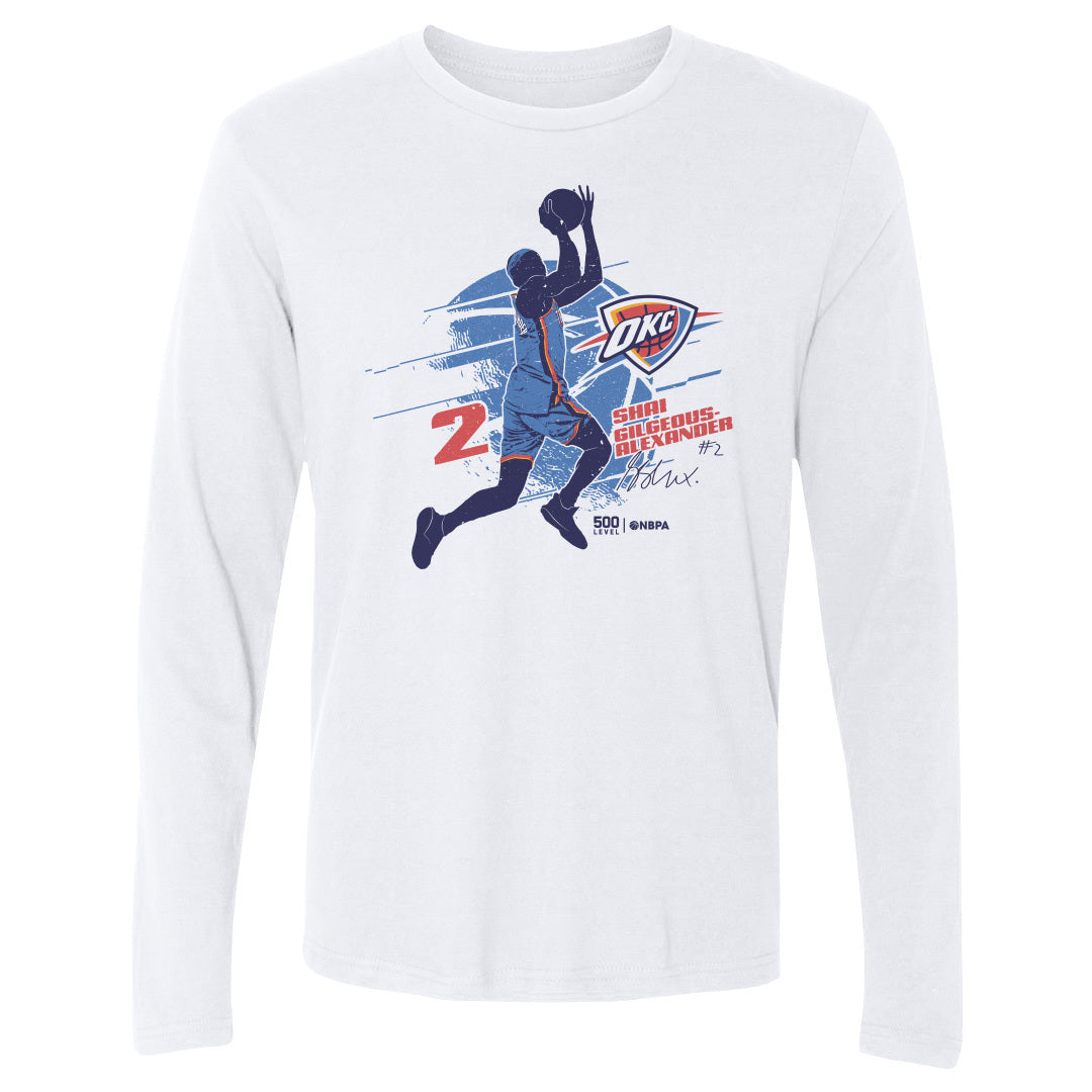 Shai Gilgeous-Alexander Men's Long Sleeve T-Shirt | 500 LEVEL
