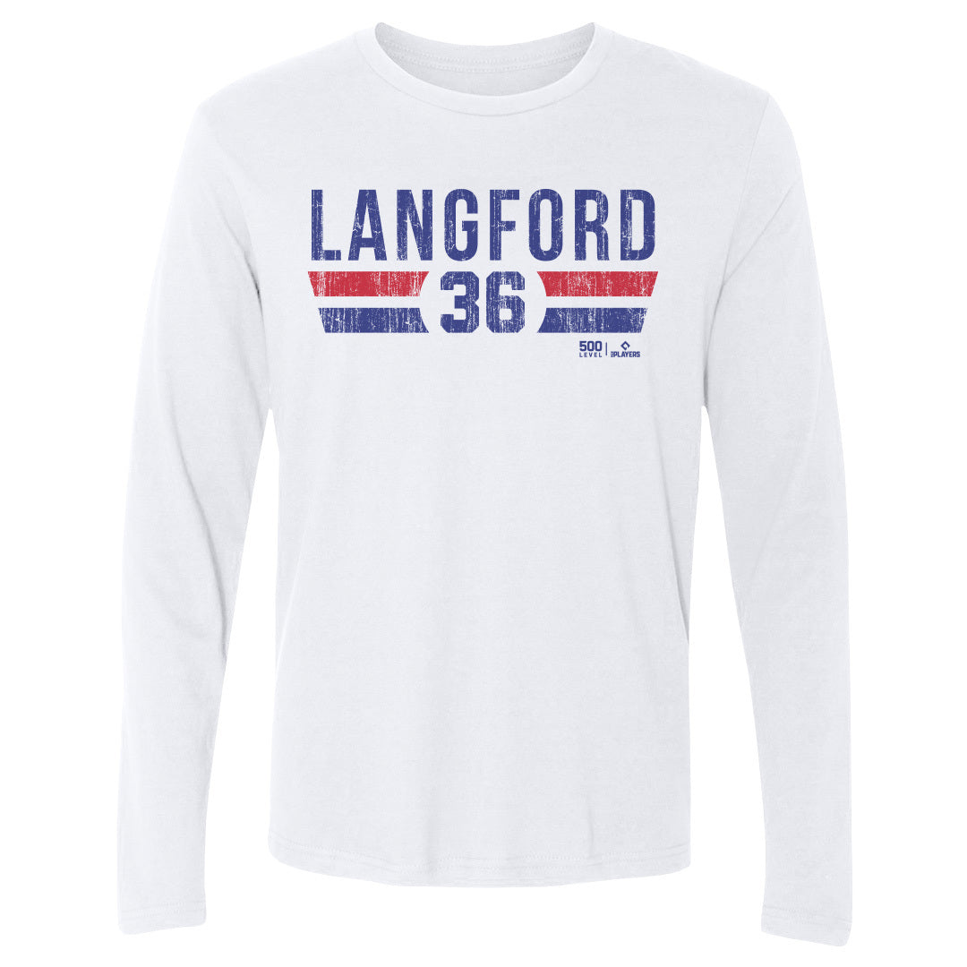 Wyatt Langford Men's Long Sleeve T-Shirt | 500 LEVEL
